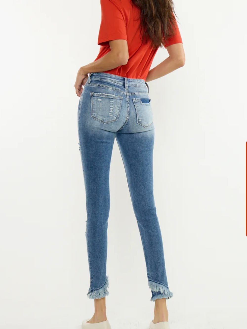 KanCan Nala Midrise Distressed Skinny Ankle Jeans Size S (25)